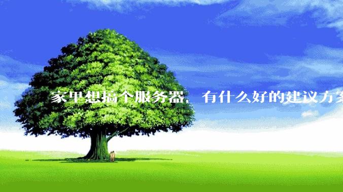 家里想搞个服务器，有什么好的建议方案吗？